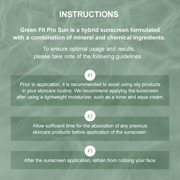 Kaine - Green Fit Pro Sun SPF50+ Sunscreen 55ml