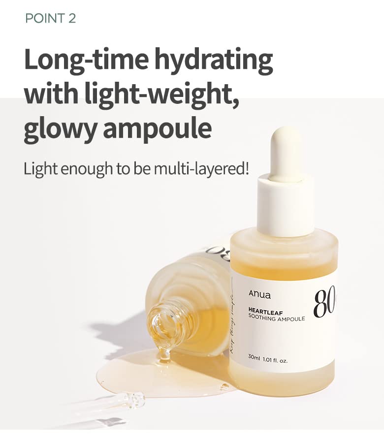 Anua - Heartleaf 80% Moisture Soothing Ampoule 30ml