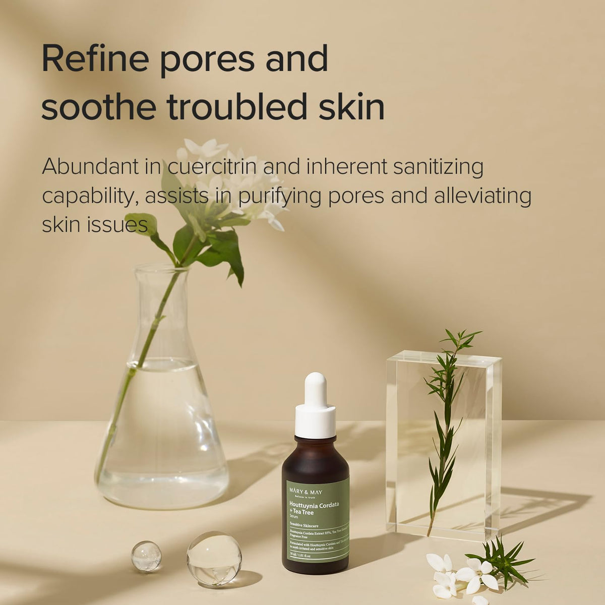 Mary & May - Houttuynia Cordata + Tea Tree Serum 30ml