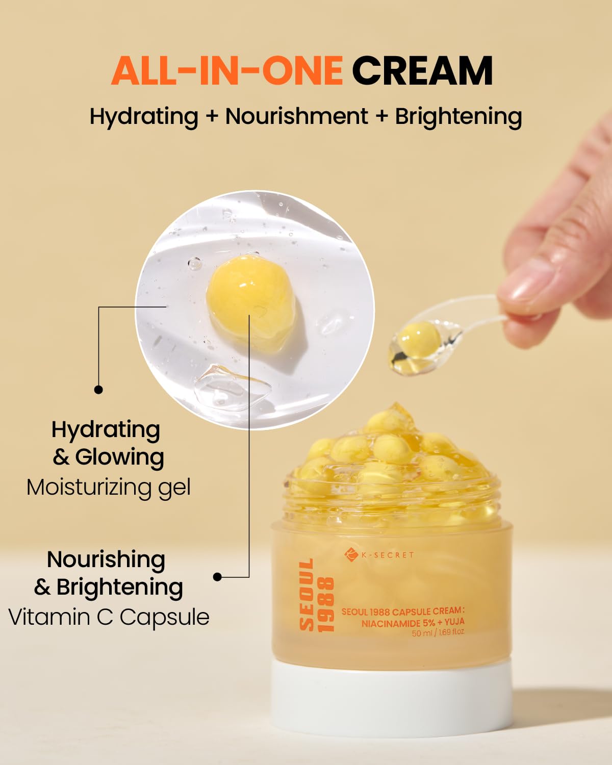 Ksecret - Capsule Cream Niacinamide 5% + Yuja 50ml