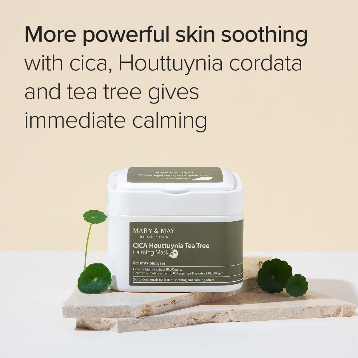 Mary & May - CICA Houttuynia Tea Tree Calming Mask 30ea