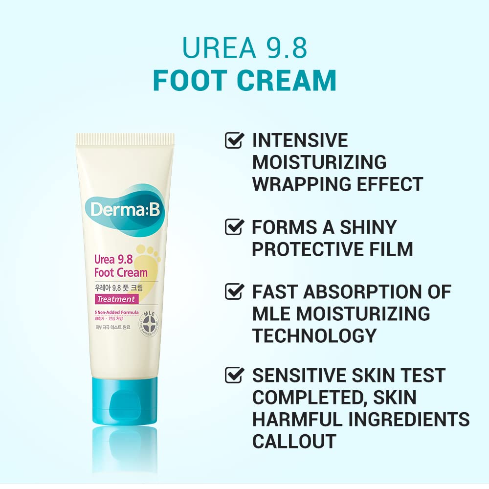 Derma B - Urea 9.8% Foot Cream 80ml