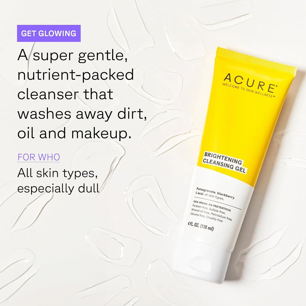 Acure - Brightening Cleansing Gel 118ml