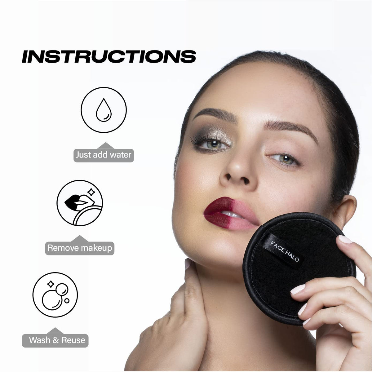 Face Halo Pro - Eco Friendly Makeup Remover - Pack of 3