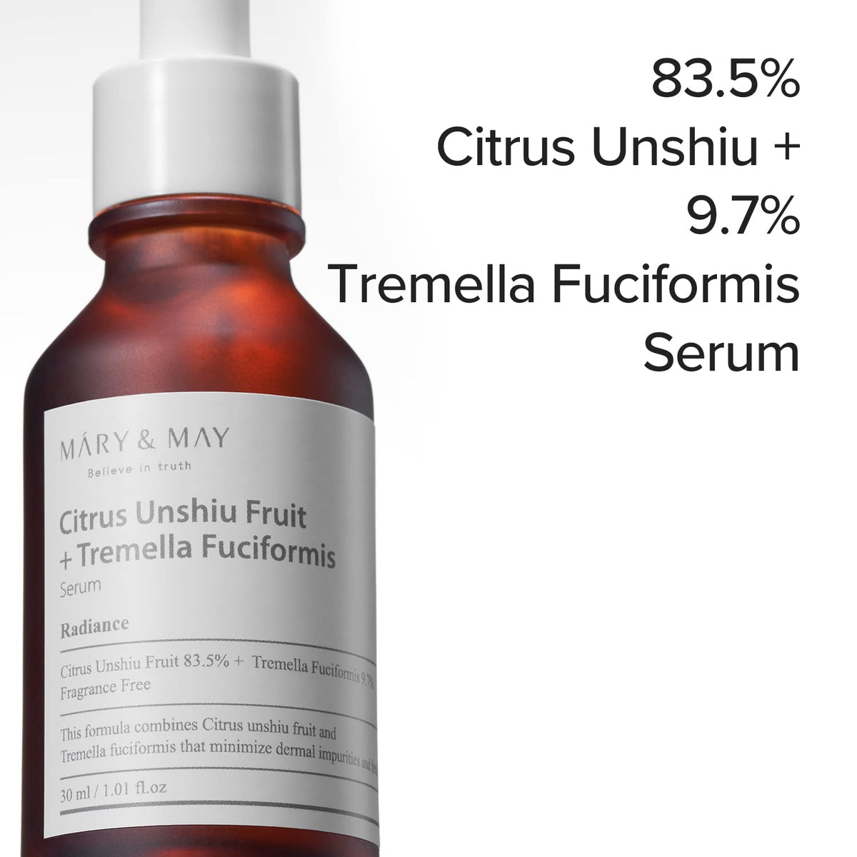 Mary & May - Citrus Unshiu + Tremella Fuciformis Serum 30ml