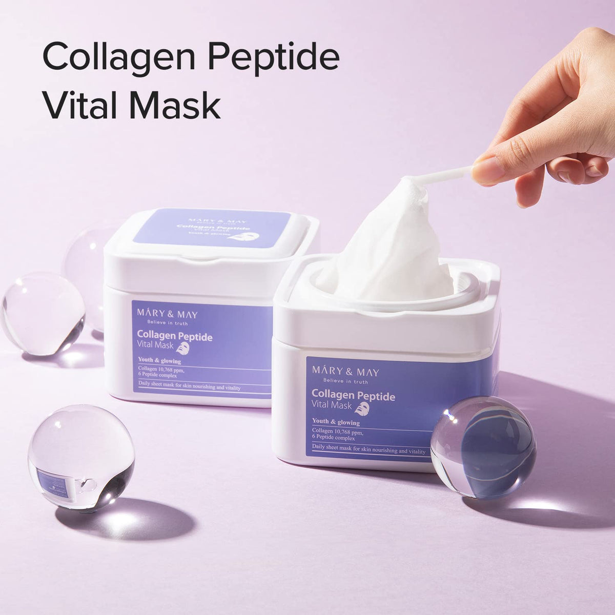 Mary & May - Collagen Peptide Vital Mask 30ea