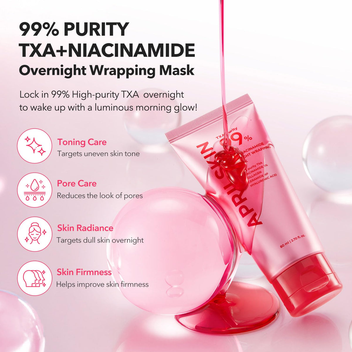 April Skin - TXA Niacinamide 99 Night Wrapping Mask 80ml
