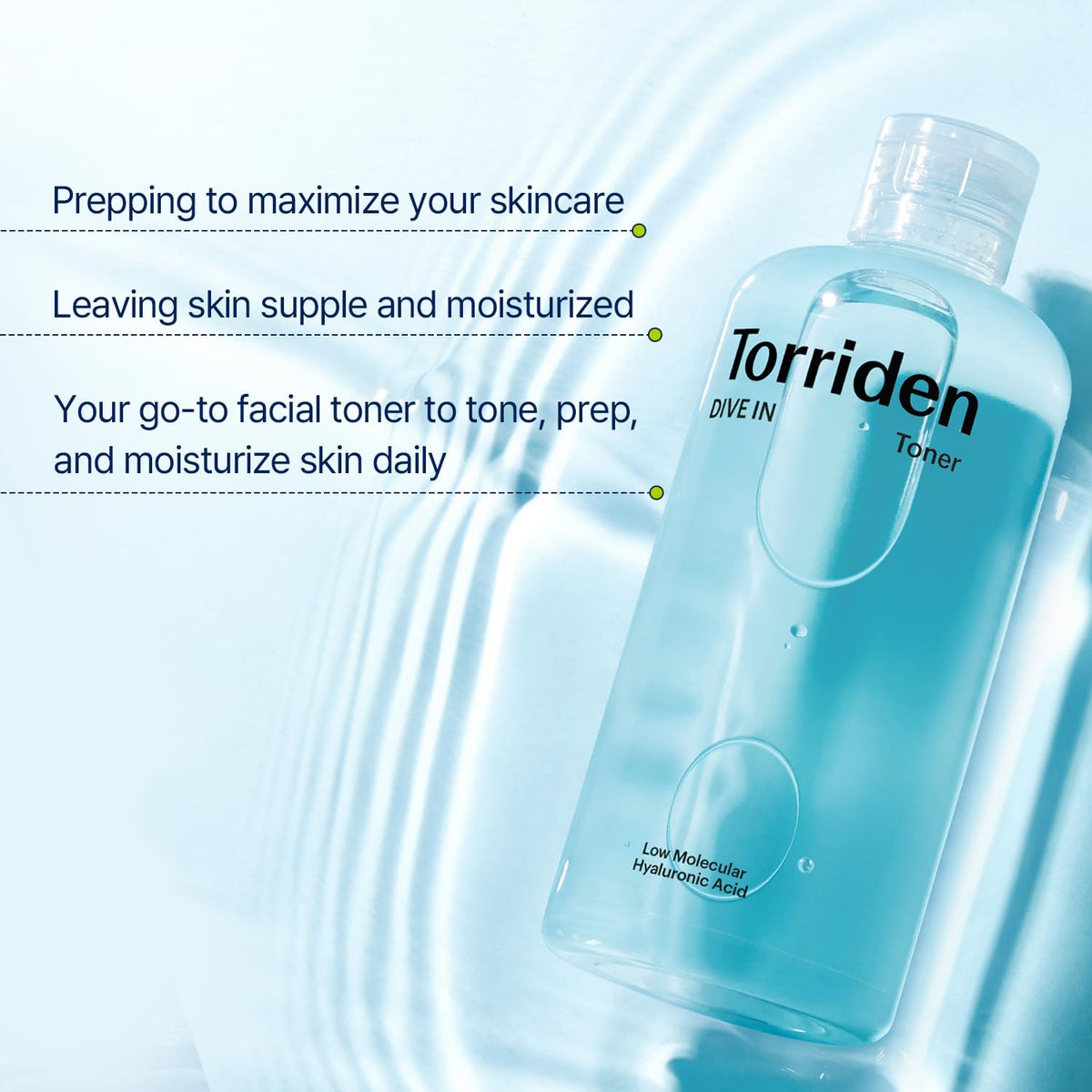 Torriden - Dive In Low Molecule Hyaluronic Acid Toner 300ml