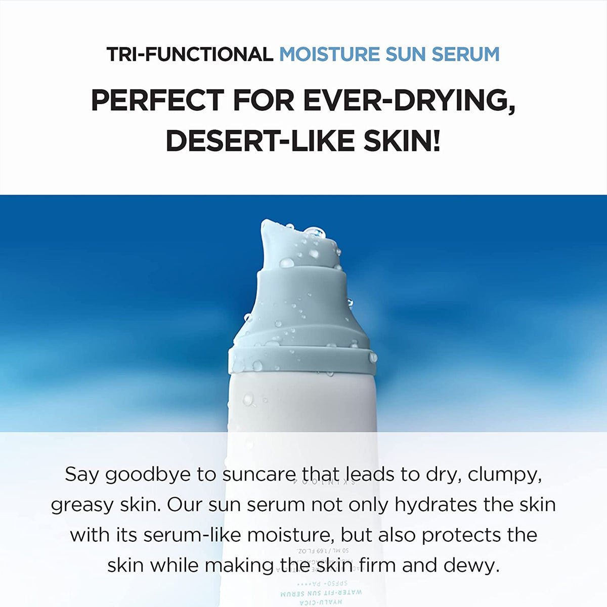 Skin1004 - Hyalu-CICA Water-Fit Sun Serum 50ml