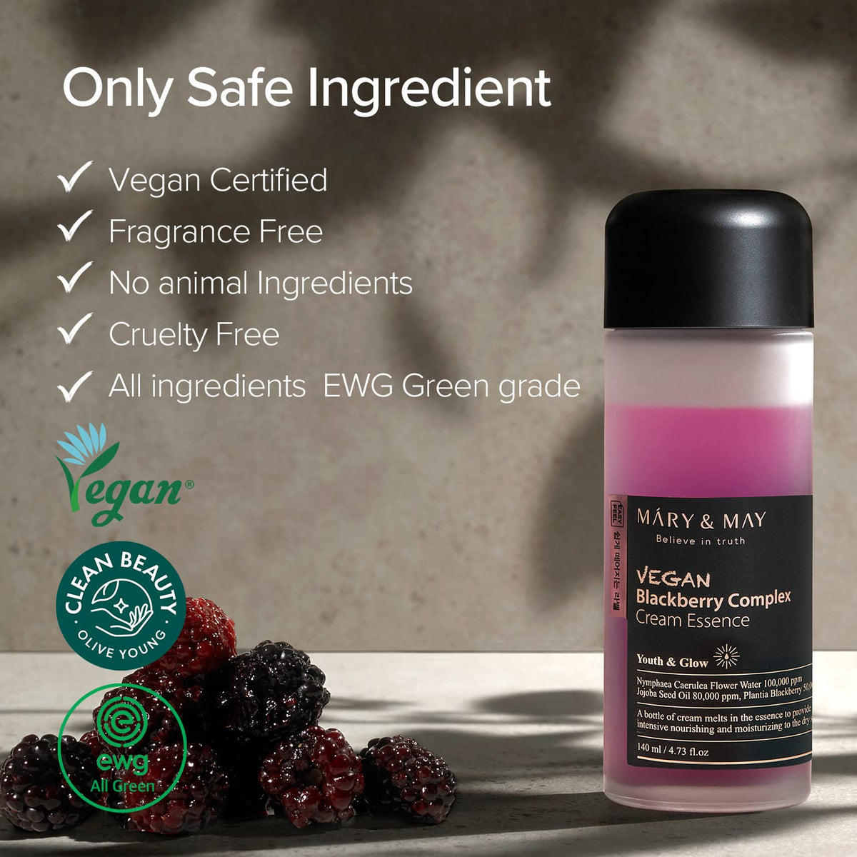 Mary & May - Blackberry Complex Cream Essence 140ml