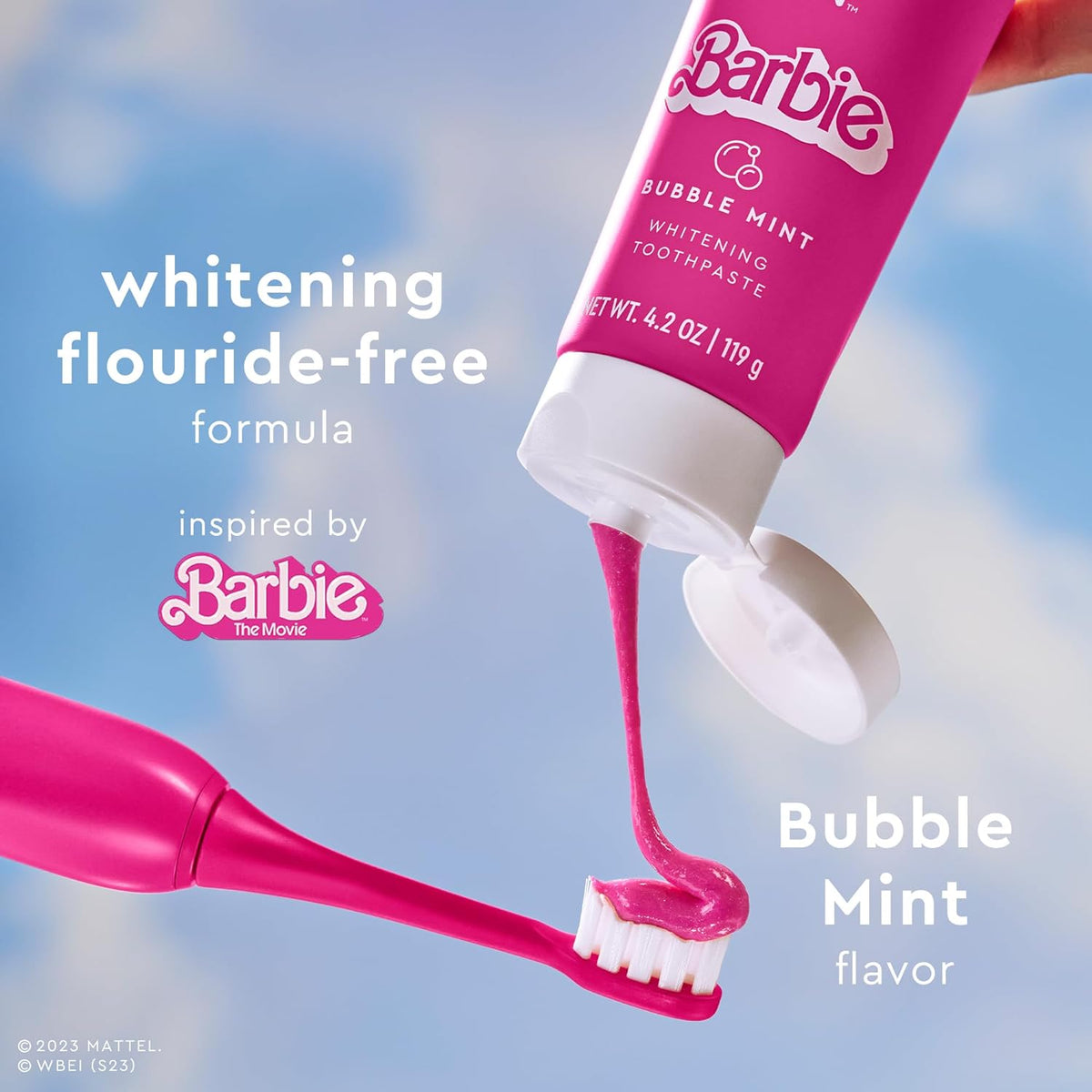 Moon - Barbie™ x MOON Bubble Mint Whitening Toothpaste 119g