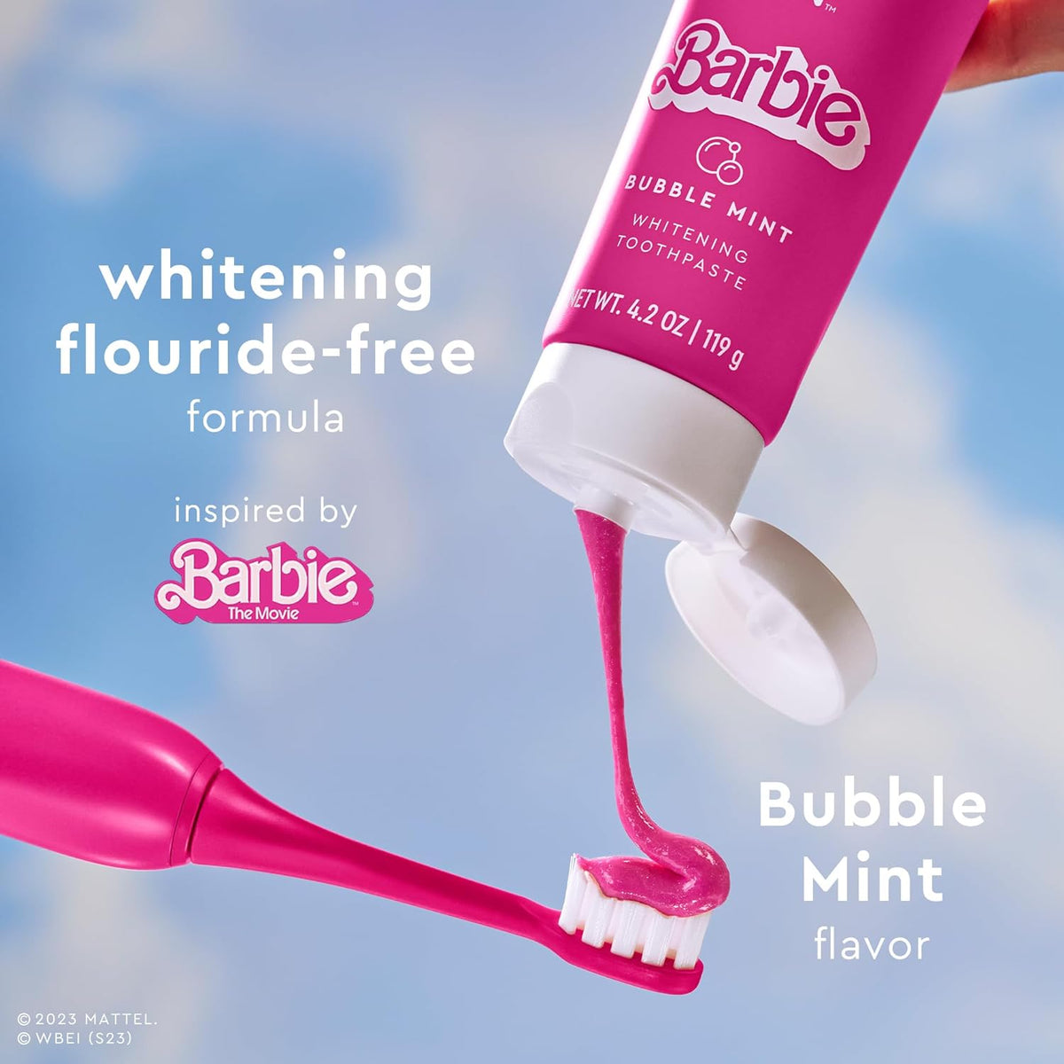 Moon - Barbie™ x MOON Bubble Mint Whitening Toothpaste 116g
