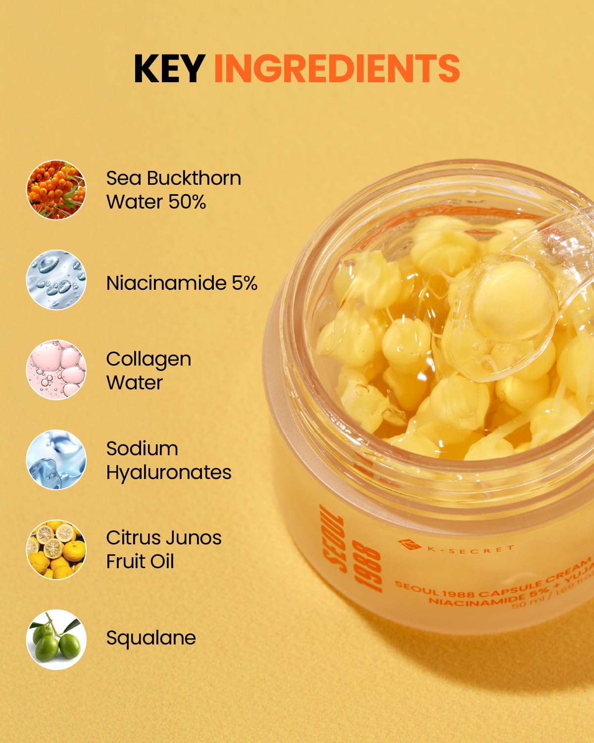 Ksecret - Capsule Cream Niacinamide 5% + Yuja 50ml