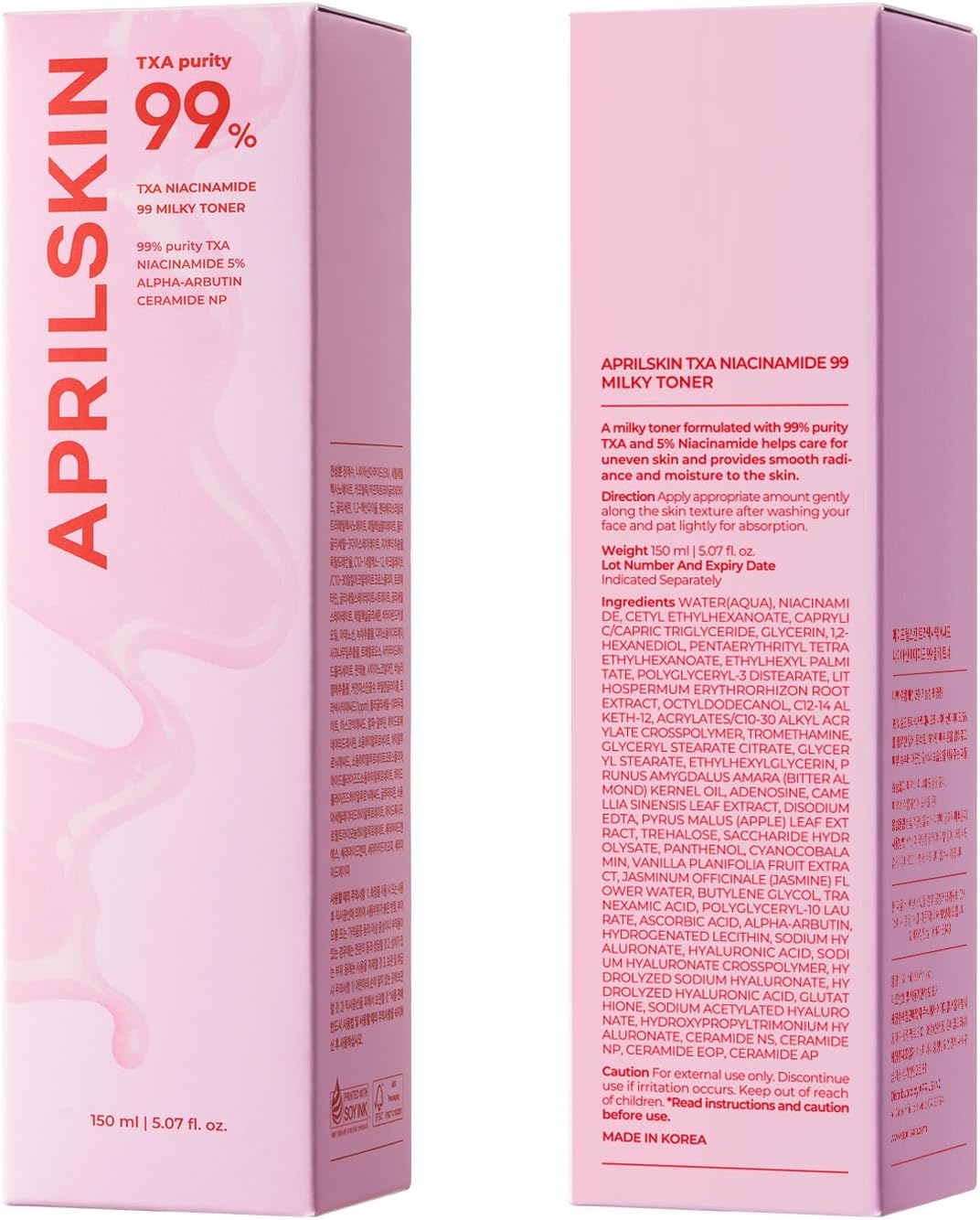 April Skin - TXA Niacinamide 99 Milky Toner 150ml