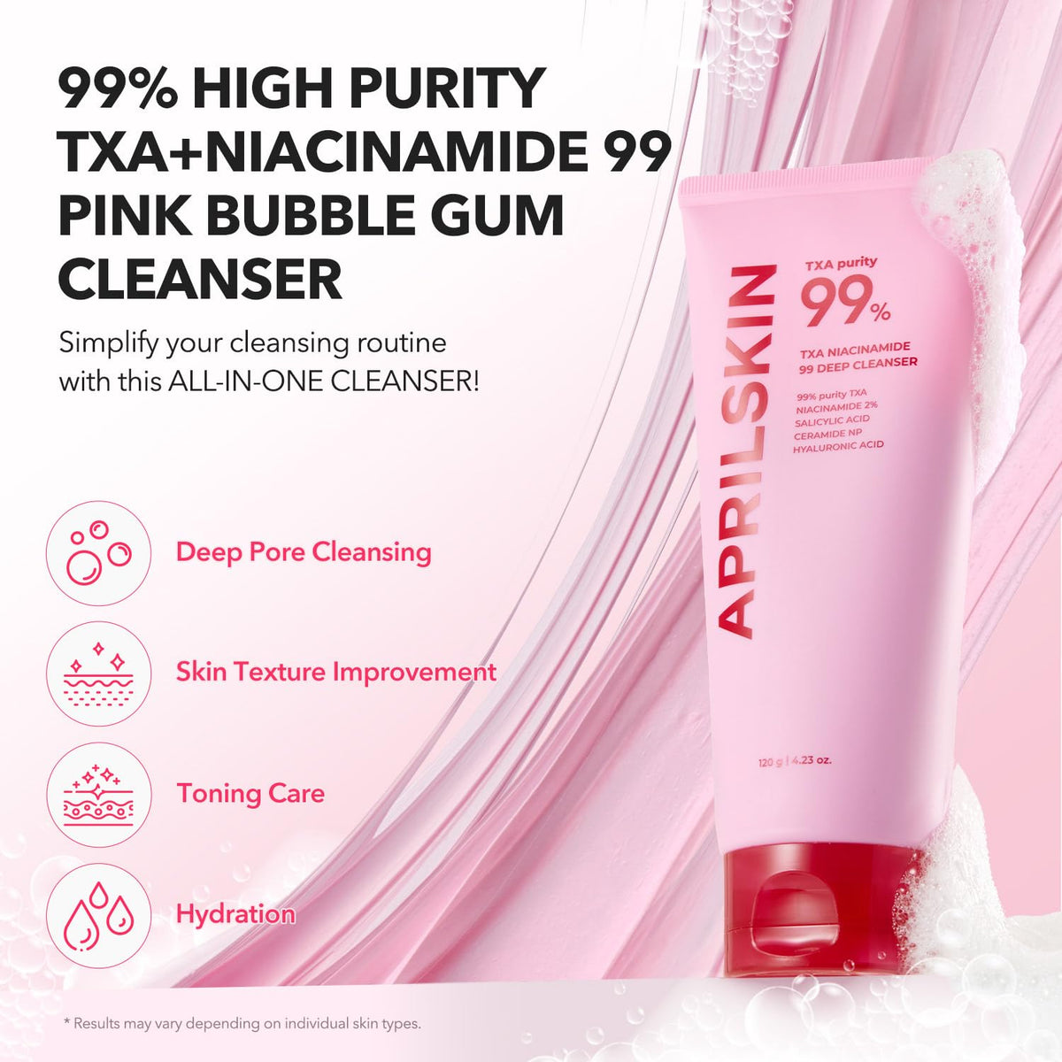 April Skin - TXA Niacinamide 99 Deep Cleanser 120g