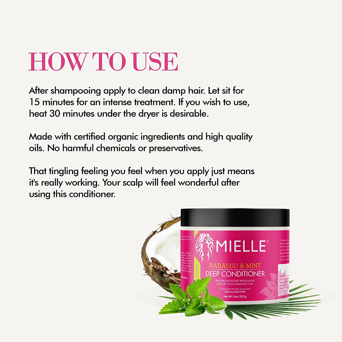 Mielle - Babassu Oil & Mint Deep Conditioner 227g