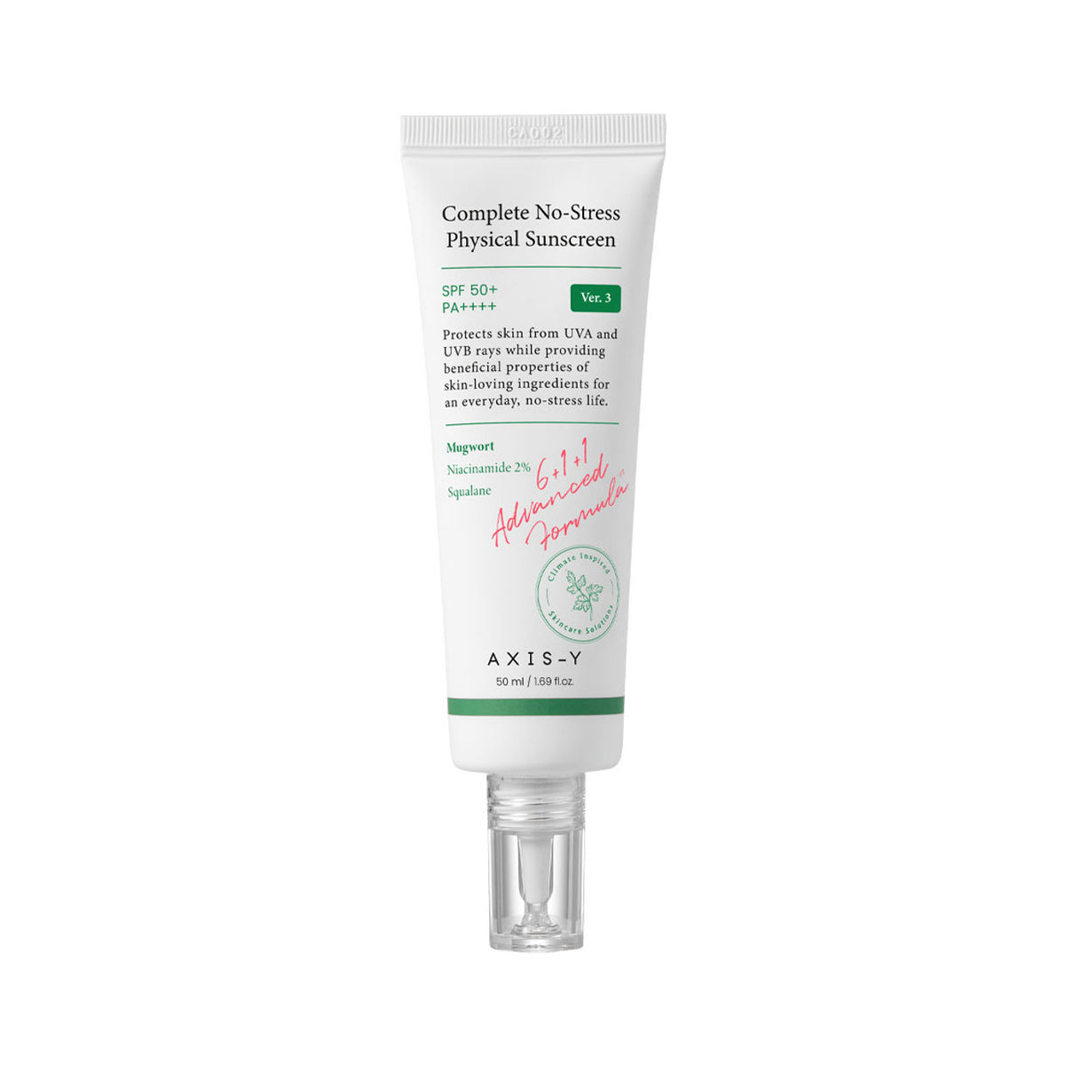 Axis - Y Complete No-Stress Physical Sunscreen SPF50+ PA++++ 50ml
