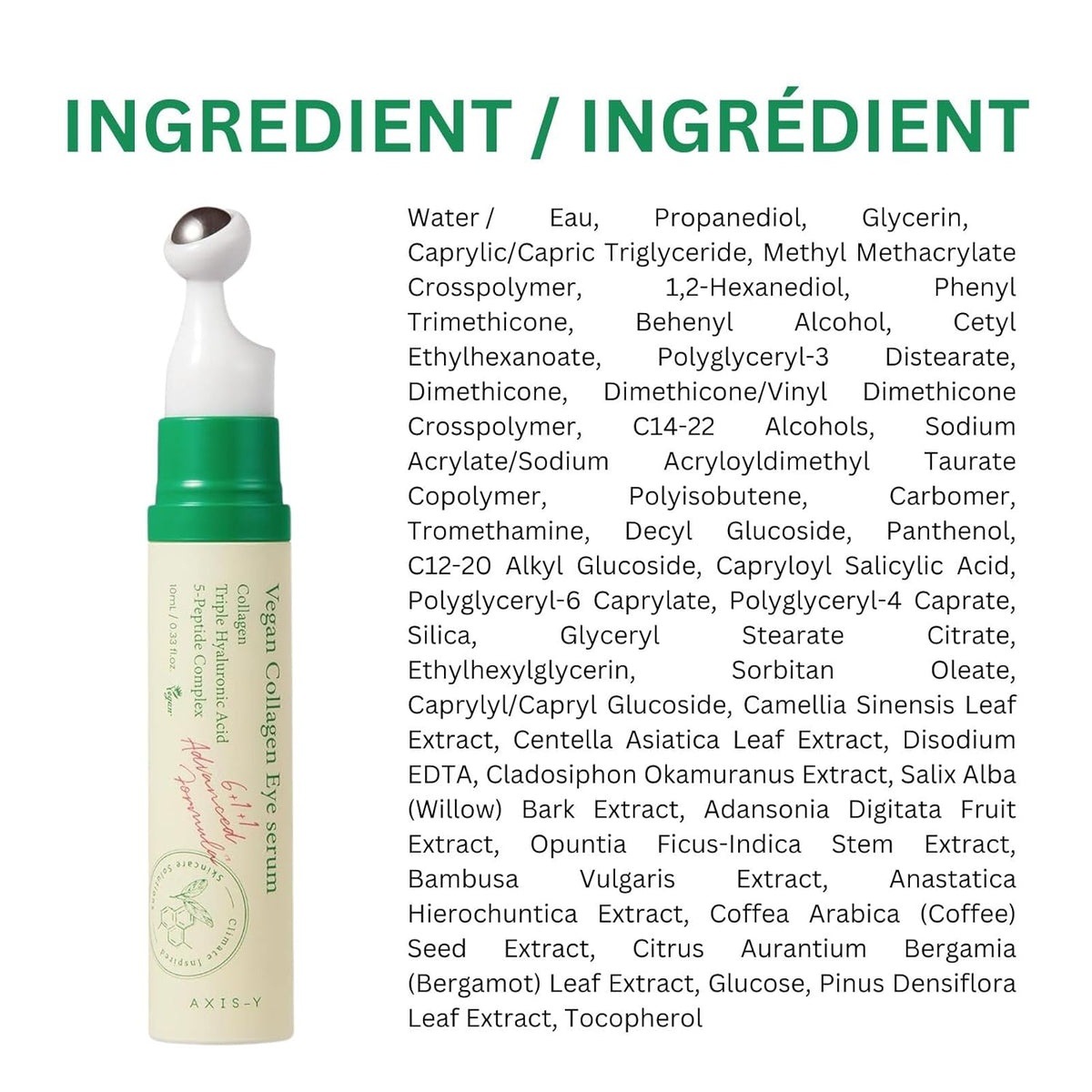 Axis-y - Vegan Collagen Eye Serum 10ml
