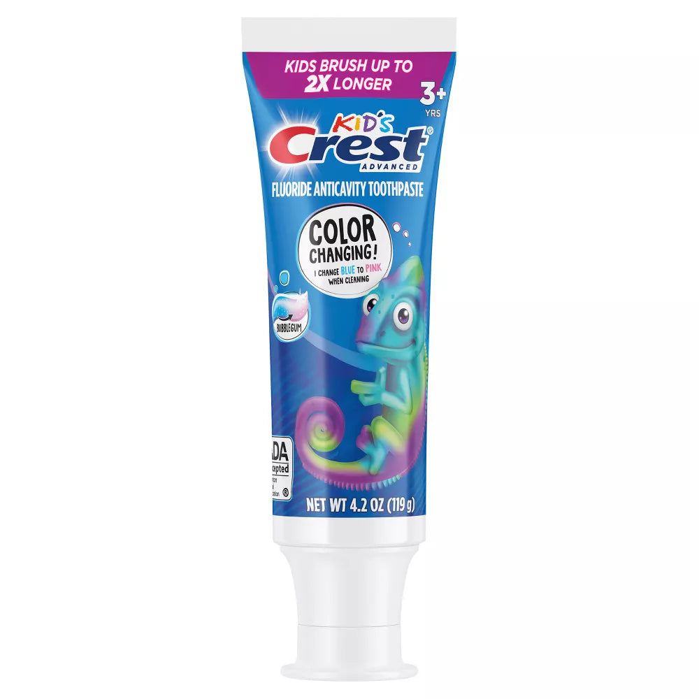 Crest - Kids Advanced Fluoride Toothpaste, Bubblegum Flavor 119g