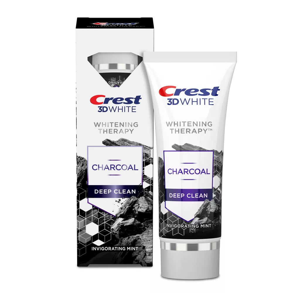 Crest - 3DWhite Whitening Therapy Charcoal Toothpaste, Deep Clean 99g