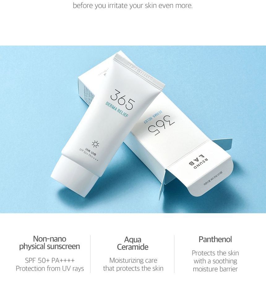 Round Lab - 365 Derma Relief Sun Cream 50ml - SPF50+ PA++++