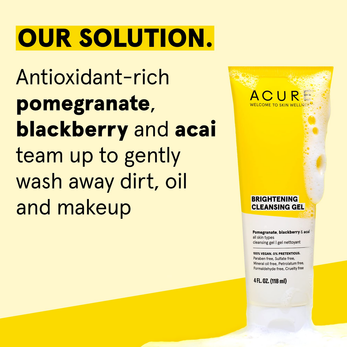 Acure - Brightening Cleansing Gel 118ml