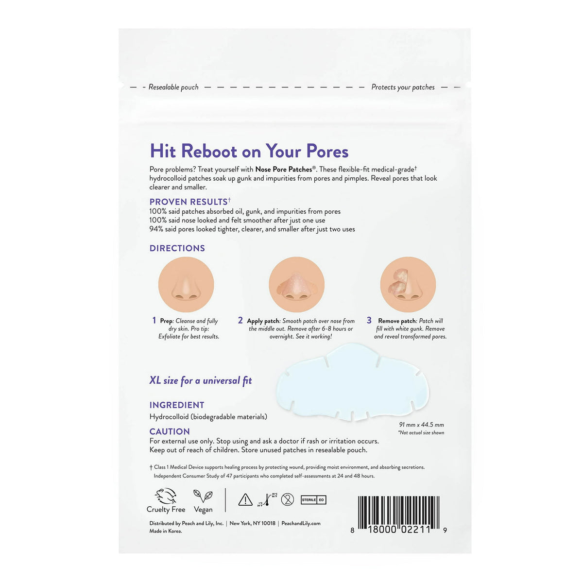 Peach Slices - Nose Pore Patches 7 Patches