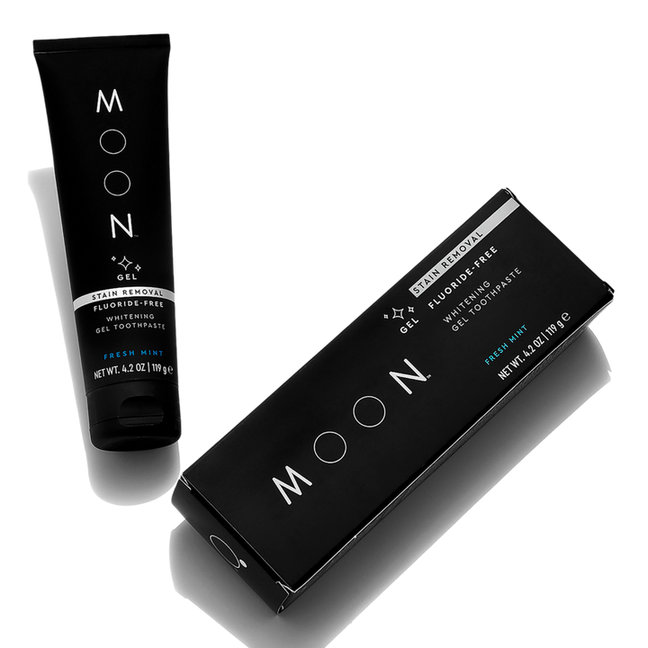 Moon Stain Removal Fluoride Free Whitening Gel Toothpaste Fresh Mint 119g