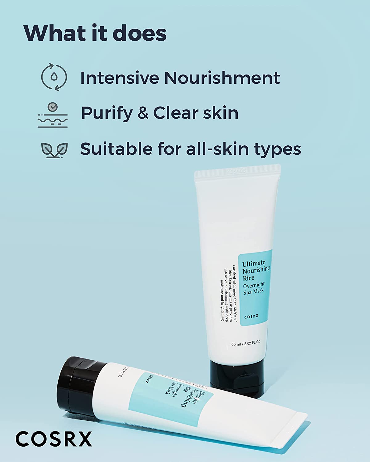 Cosrx - Ultimate Nourishing Rice Overnight Spa Mask 60ml
