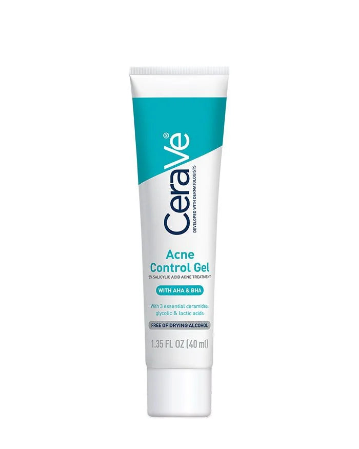 Cerave - Acne Control Gel 2% Salicylic Acid Acne Treatment with AHA & BHA 40ml