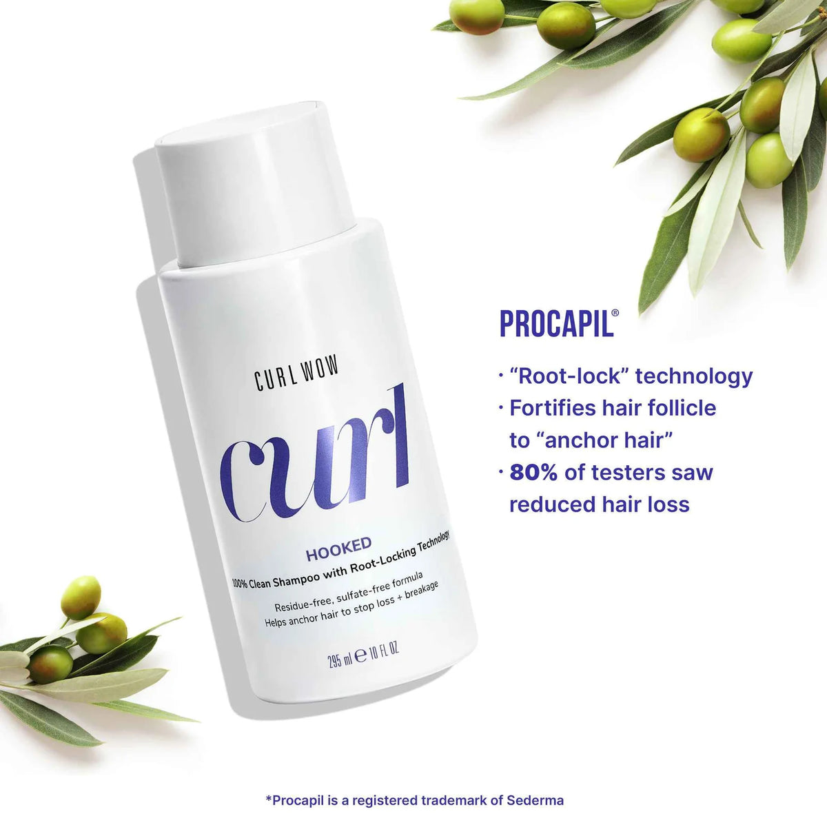 Curl Wow - Hooked 100% Clean Shampoo 295ml