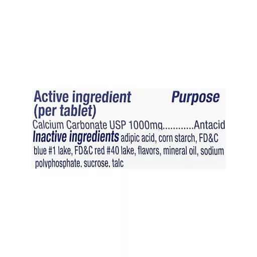 Tums Antacid Chewable Tablets Assorted Berries 72 each