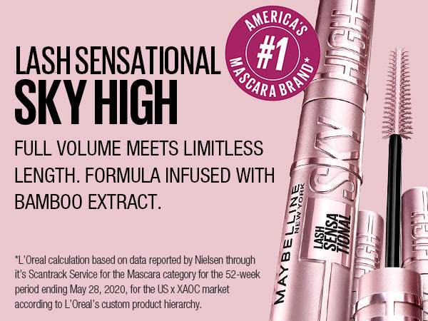 Maybelline - Sky High Washable Mascara 7.2ml Blackest Black