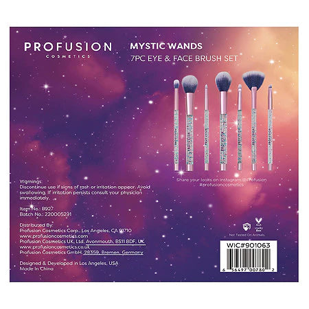 Profusion Mystic Wands Eye & Face Brush Set 7Pcs