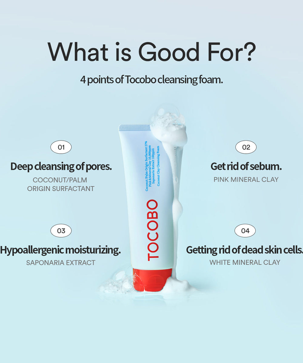 Tocobo - Coconut Clay Cleansing Foam 150ml
