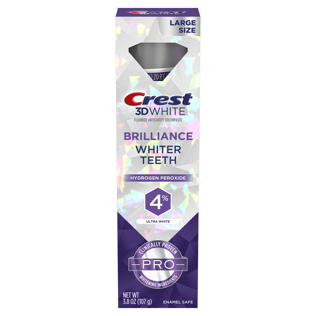 Crest - 3D White Brilliance Whiter Teeth Ultra White Toothpaste 107g