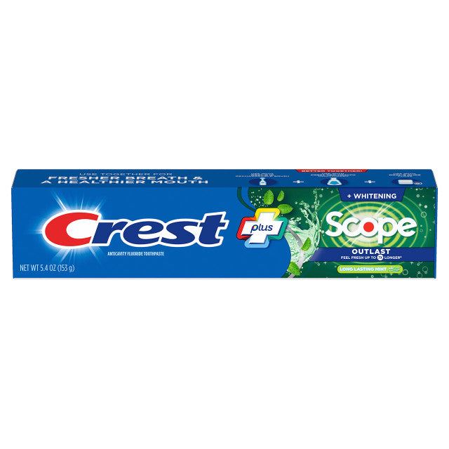 Crest - Whitening Plus Scope Outlast Toothpaste Mint 153g