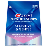 Crest - 3D Whitestrips Sensitive & Gentle Whitening Kit - 18 Treatments