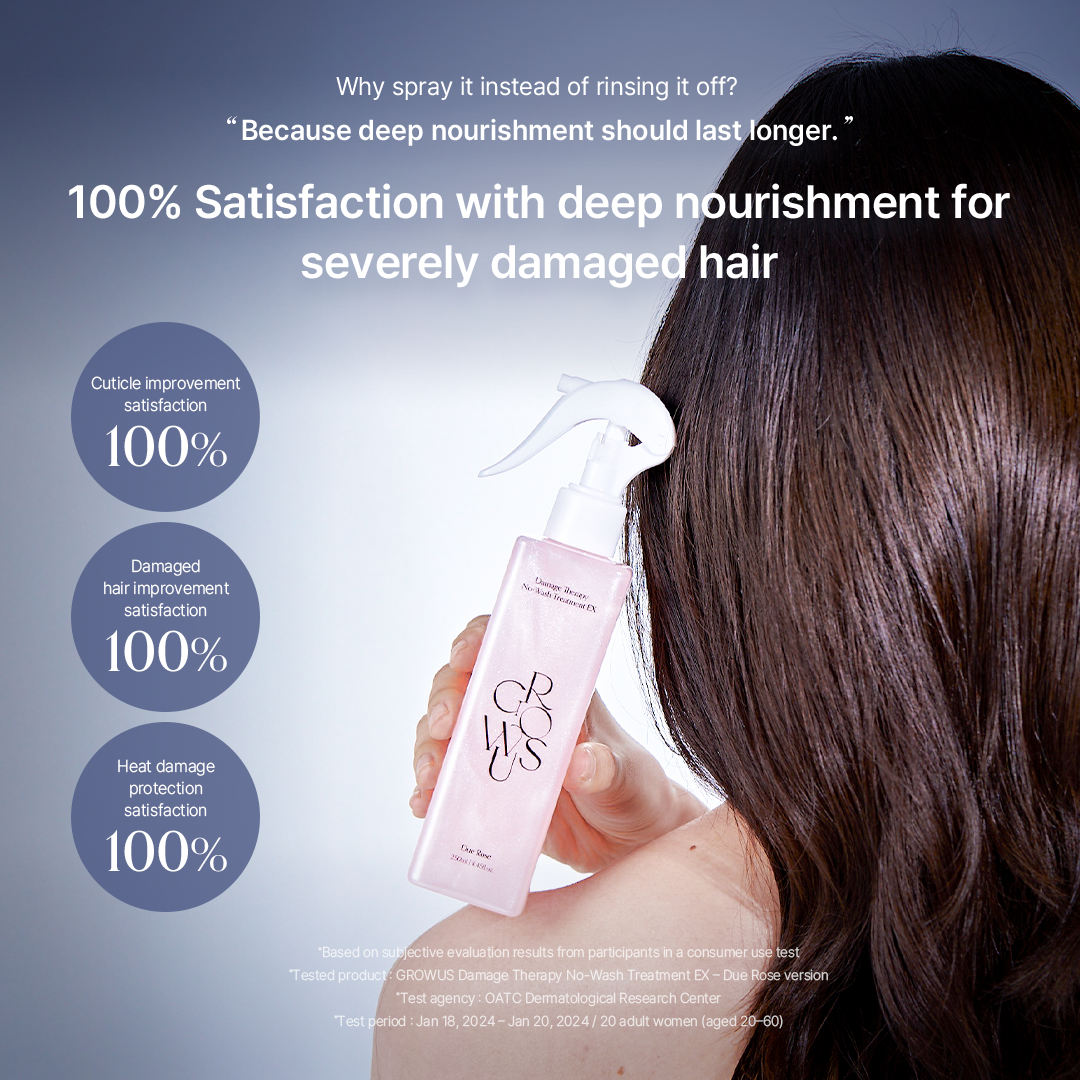 Growus - Damage Therapy No-Wash Treatment EX 250ml - Due Rose