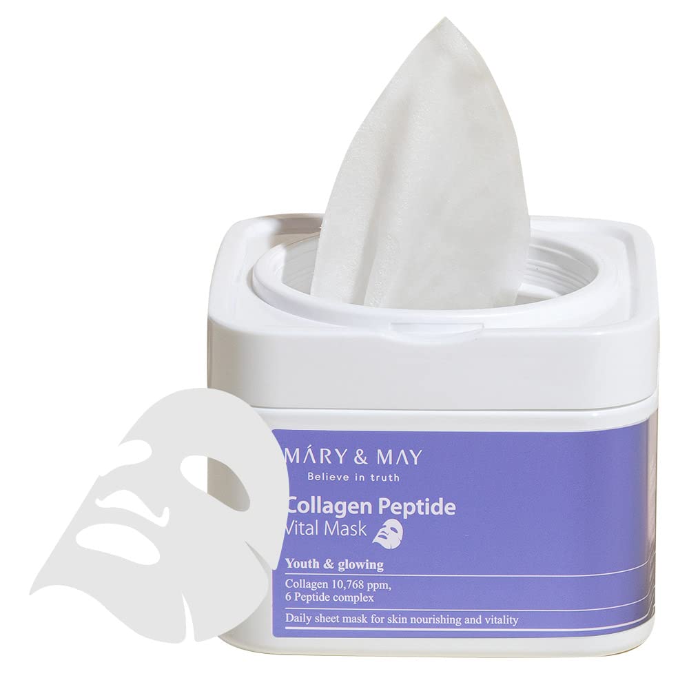 Mary & May - Collagen Peptide Vital Mask 30ea