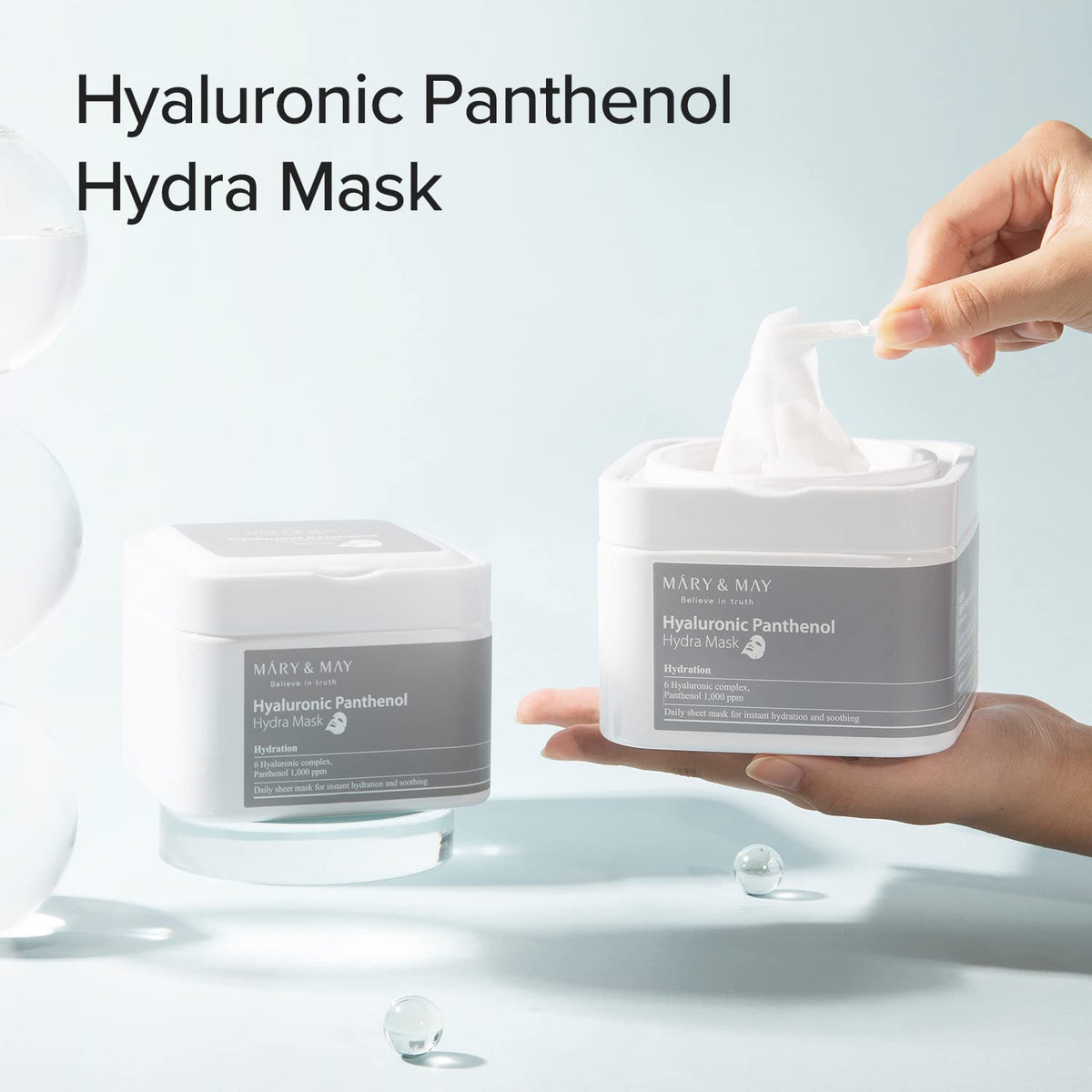 Mary & May - Hyaluronic Panthenol Hydra Mask 30ea