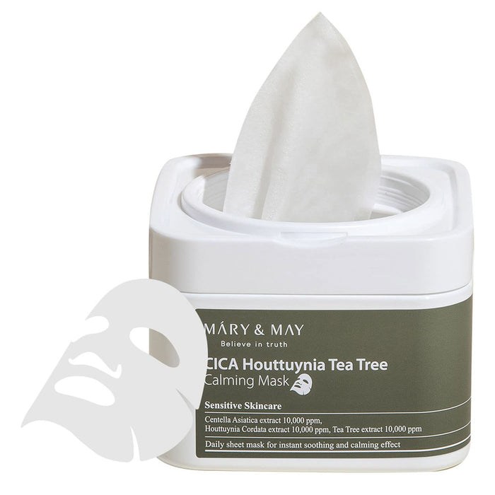 Mary & May - CICA Houttuynia Tea Tree Calming Mask 30ea