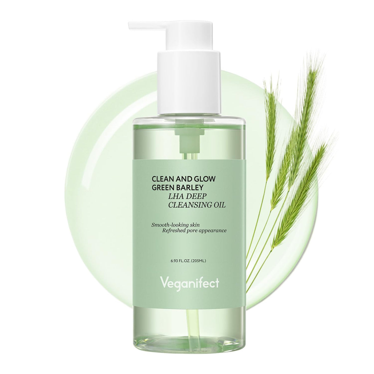 Veganifect - Clean & Glow Green Barley LHA Deep Cleansing Oil 205ml