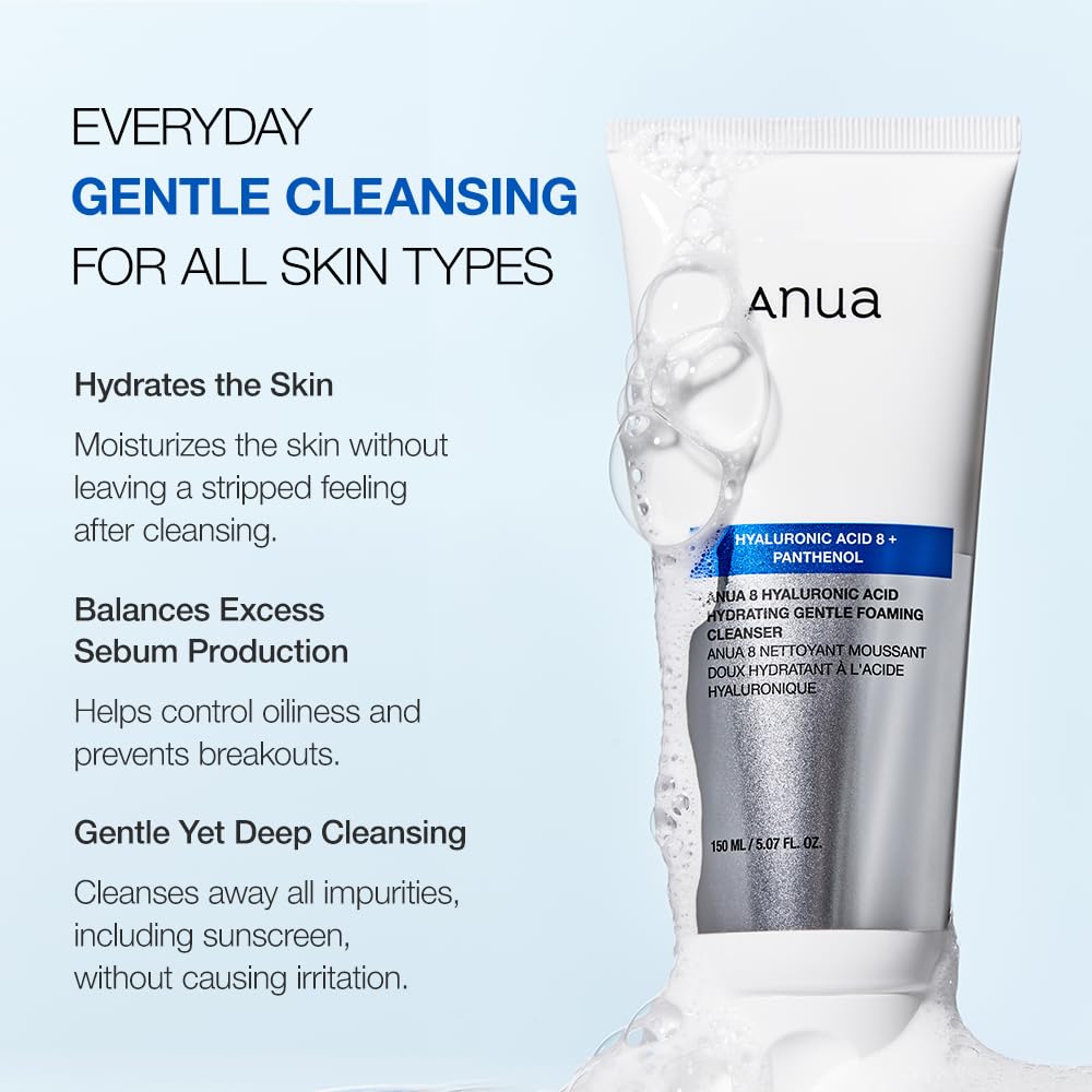 Anua - 8 Hyaluronic Acid Hydrating Gentle Foaming Cleanser 150ml