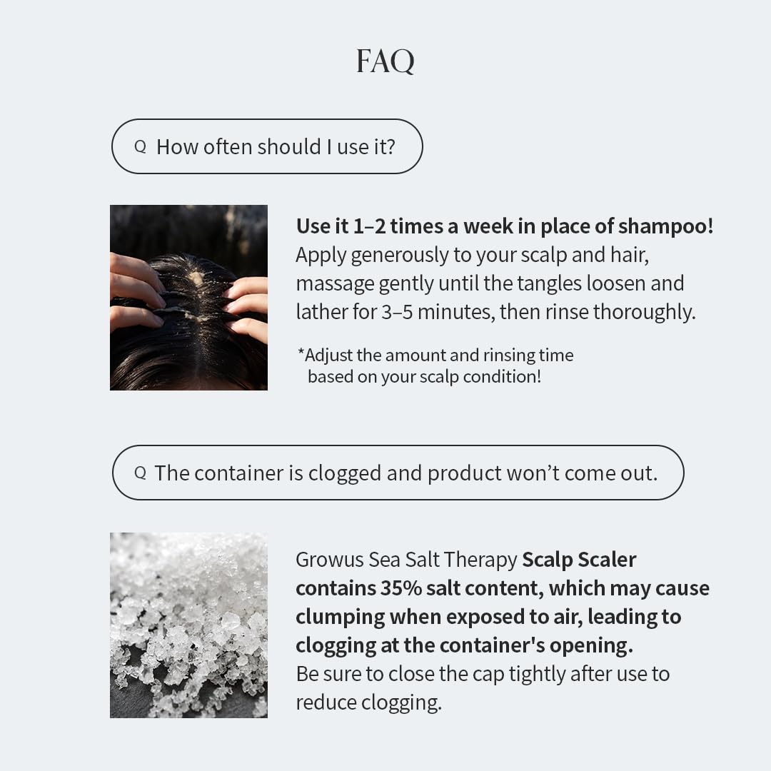Growus - Sea Salt Therapy Scalp Scaler 120g