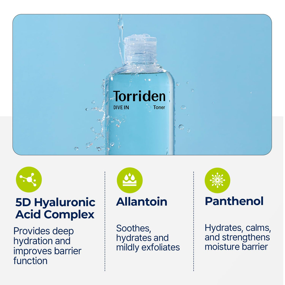 Torriden - Dive In Low Molecule Hyaluronic Acid Toner 300ml