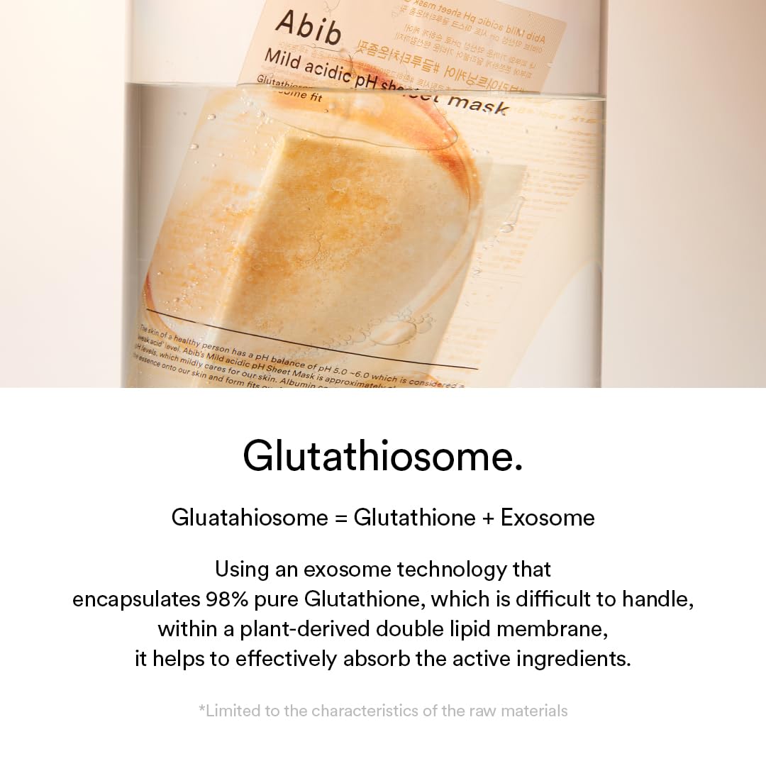 Abib - Mild Acidic PH Sheet Mask Glutathiosome Fit (1ea)