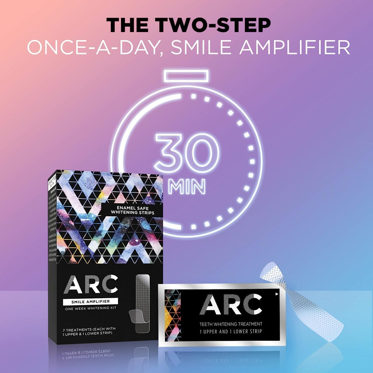 ARC - Smile Amplifier Teeth Whitening Strips Kit - 7 Treatments