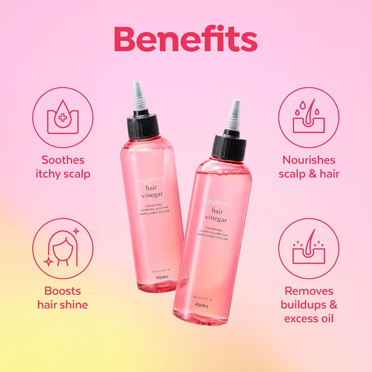 Apieu - Raspberry Hair Vinegar 200ml