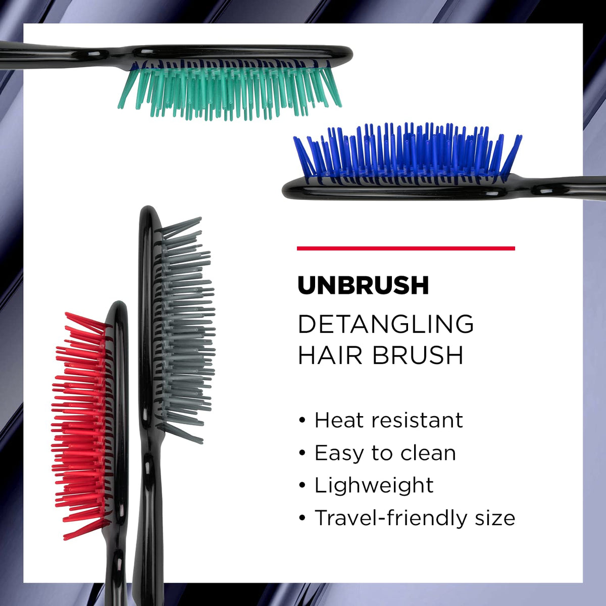 UNbrush - Detangling Hair Brush - Sapphire